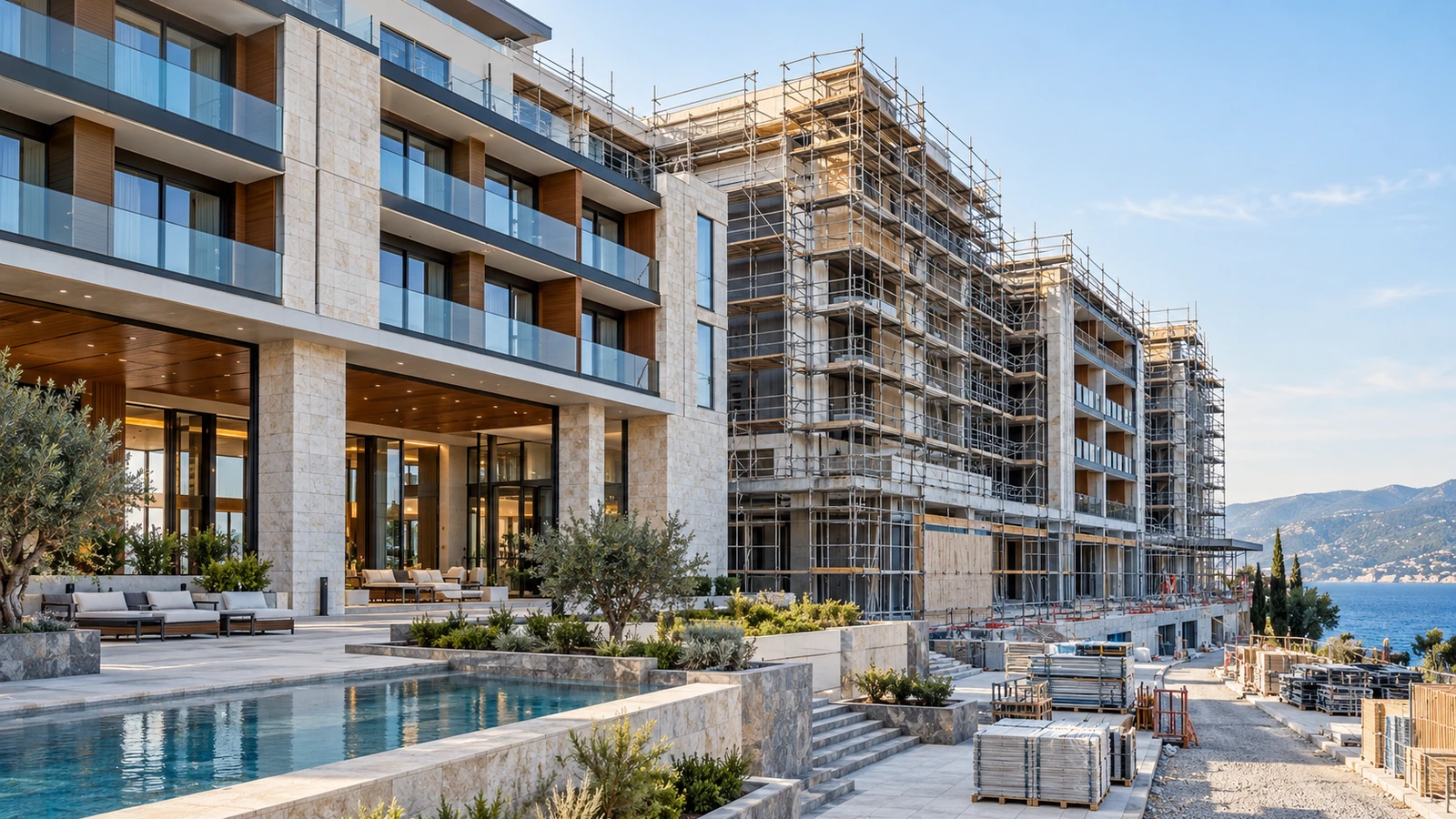 Renovation of an operating hotel